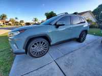 What types of wheels and tyres are available for the Toyota RAV4?
